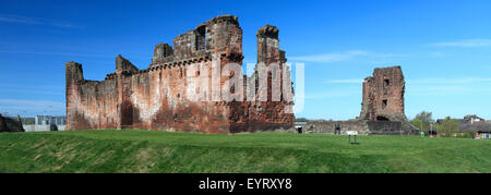 Die Ruinen des Penrith Castle, English Heritage, Penrith Stadt, Grafschaft Cumbria, England, UK. Stockfoto
