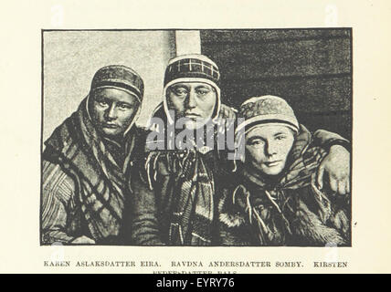 Bild von Seite 192 von „unter den Strahlen der Aurora Borealis“. Das Foto zeigt eine Seite, die die nördlichen Regionen Skandinaviens dokumentiert, wobei der Schwerpunkt auf den Lapps und Kväns unter der aurora borealis liegt. Stockfoto