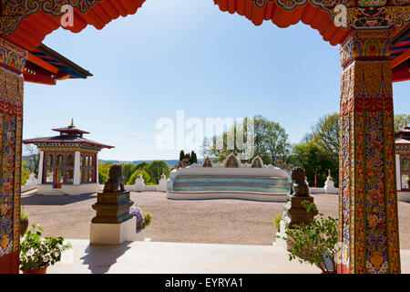 Tempel von einem tausend Buddhas, Galerie, Frankreich, La Boulaye Stockfoto