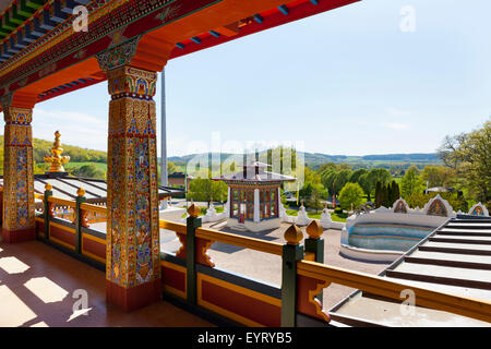 Tempel von einem tausend Buddhas, Galerie, Frankreich, La Boulaye Stockfoto