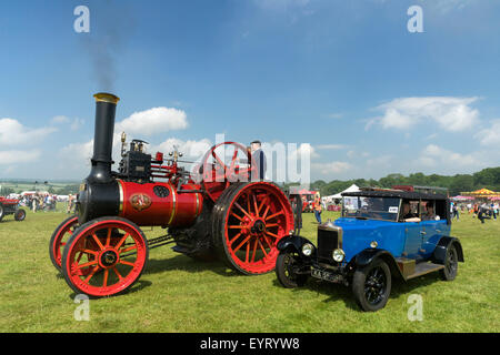 Duncolme Park Steam Traction Motor Rallye, Juli 2015. Stockfoto