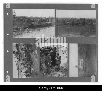 Dieses Bild aus „Canadian war Memorials Fund Canadian Official war Photos Volume 3“ zeigt ein Foto, das einen wichtigen Moment oder eine Person in Bezug auf die kanadische Militärgeschichte während des Krieges feststellt. Stockfoto