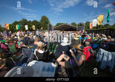 Menge an Cambridge Folk Festival 2015 Stockfoto