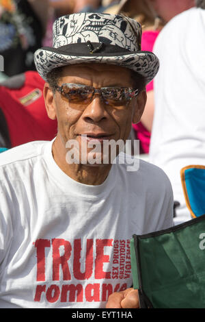 Menge an Cambridge Folk Festival 2015 Stockfoto