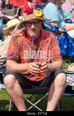 Menge an Cambridge Folk Festival 2015 Stockfoto