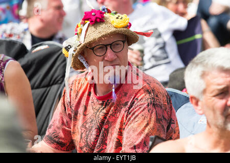 Menge an Cambridge Folk Festival 2015 Stockfoto