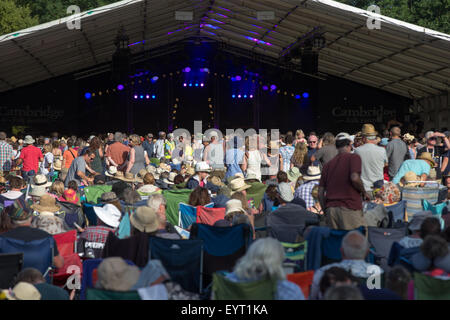 Menge an Cambridge Folk Festival 2015 Stockfoto