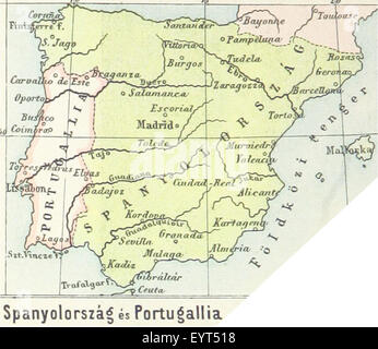 Karte '.' extrahiert aus Flickr ID 11196162334 Bild von Seite 304 ' Világtörténelem, ein Polgári Fiúiskolák Stockfoto