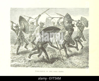 Bild aus „Cassell's History of the war in the Soudan“, das eine historische Darstellung militärischer Aktionen und territorialer Bewegungen während des Soudan-Konflikts zeigt. Stockfoto