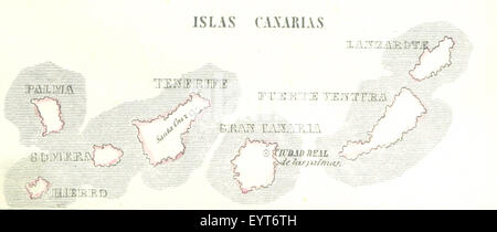 Karte '.' extrahiert aus Flickr ID 11051771815 Bild entnommen Seite 343 von "Cartografia Hispano-Cientifica, Ó Seo Stockfoto