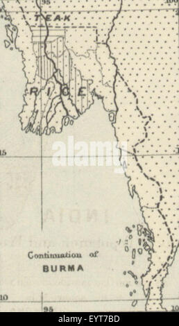 Karte '.' extrahiert aus Flickr ID 11200942243 Bild entnommen Seite 363 des "Handbuch für kommerzielle Geographie" Stockfoto