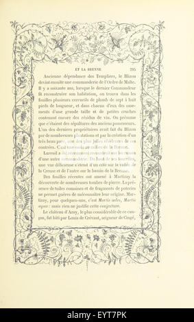 Esquisses Pittoresques Sur le Département de l'Indre. Texte par MM. De La Tramblais, De La Villegille, et J. de Vorys. Dessins par I. Meyer Image entnommen Seite 377 von "Esquisses Pittoresques Sur le Stockfoto