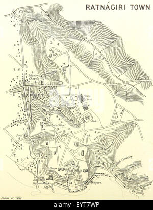 Karte '.' extrahiert aus Flickr ID 11234091363 Bild entnommen Seite 384 von "Gazetteer der Bombay Stockfoto