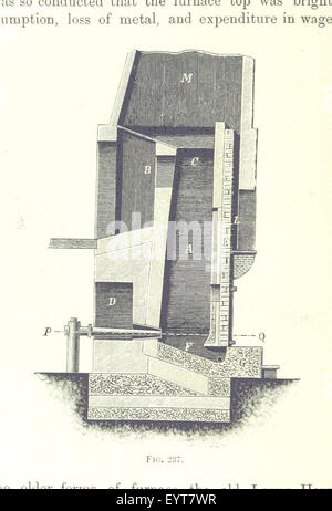 Handbuch der Metallurgie... Übersetzt von H. Louis Image entnommen Seite 384 des "Handbook of Metallurgy Stockfoto