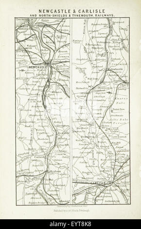 Blacks Straßen- und Eisenbahn-Reiseführer für England und Wales. Vierzehnte Auflage Bild entnommen Seite 406 von "Blacks Straßen- und Schienennetz Stockfoto