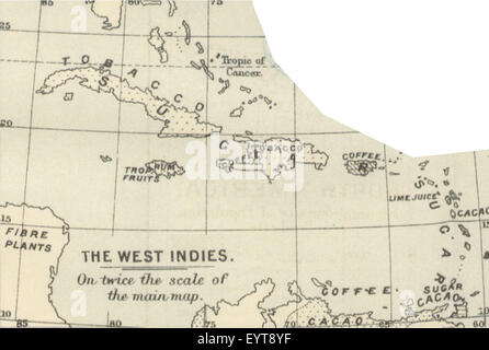 Karte '.' extrahiert aus Flickr ID 11199021915 Bild entnommen Seite 413 "Handbuch des kommerziellen geographischen" Stockfoto