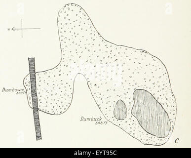 Karte '.' extrahiert aus Flickr ID 11243488023 Bild entnommen Seite 426 von "der alten Vulkane Stockfoto