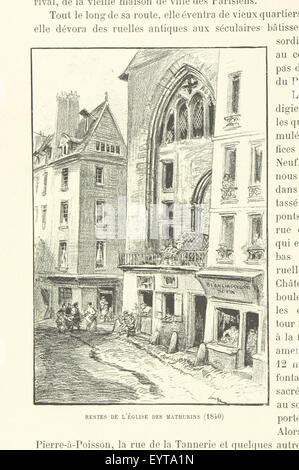 Paris-de-Siècle-de-Siècle. Texte, Dessins et Lithographien A. Robida Bild entnommen Seite 456 von Par "Paris de Siècle de Stockfoto