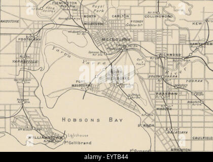 Karte '.' extrahiert aus Flickr ID 11197787885 Bild entnommen Seite 51 von "Victoria und seine Metropole Stockfoto