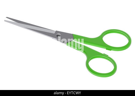 Schere isoliert auf weißem Hintergrund Stockfoto
