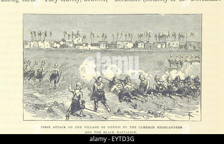Ein Bild aus „Cassell's History of the war in the Soudan“, das einen wichtigen Moment oder Aspekt des militärischen Konflikts im Sudan während des späten 19. Jahrhunderts veranschaulicht. Stockfoto