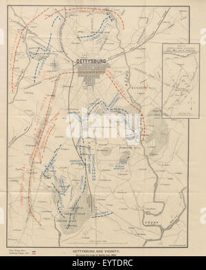 Die große Invasion von 1863; oder General Lee in Pennsylvania, etc. [mit Platten, darunter ein Porträt und eine Karte.] Bild entnommen Seite 639 von "die große Invasion von Stockfoto