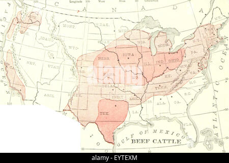 Karte '.' extrahiert aus Flickr ID 11228154696 Bild entnommen Seite 108 der "Primären Geographie [mit Abbildungen]" Stockfoto