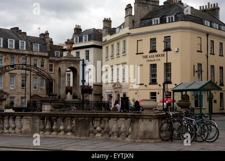 Moor-Insel Bath Spa Somerset England Großbritannien Stockfoto