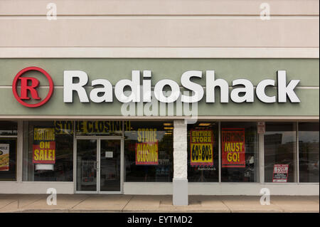 Radio Shack Geschäft in Rochester New York Stockfoto
