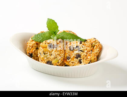 Sesam-Rosine-Plätzchen mit Kürbiskernen Stockfoto