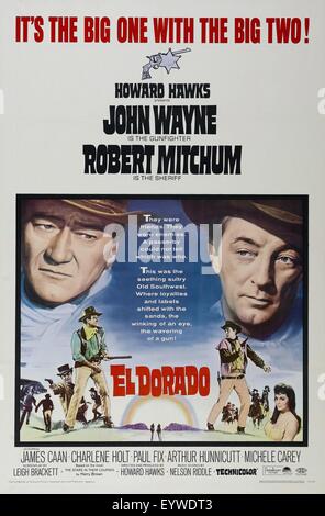 El Dorado Jahr: 1966 USA Regie: Howard Hawks John Wayne, Robert Mitchum Film Poster Stockfoto