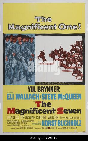 Die glorreichen Sieben Jahr: 1960 Regisseur: John Sturges Film Poster Stockfoto