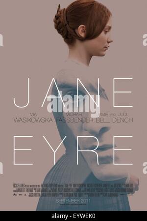 Jane Eyre; Jahr: 2011 USA / UK; Regie: Cary Fukunaga; Mia Wasikowska; Filmplakat (UK) Stockfoto