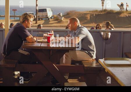 The Fast and the Furious; Jahr: 2001 USA; Regie: Rob Cohen; Paul Walker, Vin Diesel; Foto: Bob Marschak Stockfoto