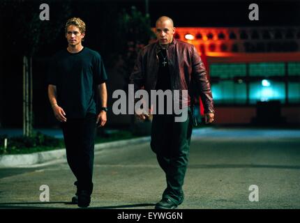 The Fast and the Furious; Jahr: 2001 USA; Regie: Rob Cohen; Paul Walker, Vin Diesel; Foto: Bob Marschak Stockfoto