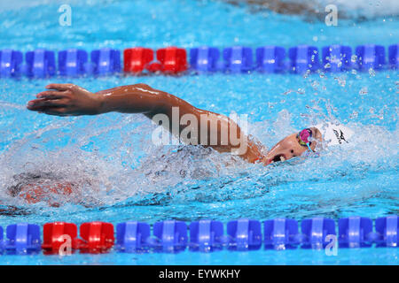 Kazan, Russland. 4. August 2015. Sachi Mochida (JPN) Schwimmen: 16. FINA World Championships Kazan 2015 Frauen 200m Freistil erhitzen in Kasan Arena in Kazan, Russland. Bildnachweis: Yohei Osada/AFLO SPORT/Alamy Live-Nachrichten Stockfoto