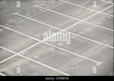 Luftaufnahme mit leeren Parkplatz Stockfoto