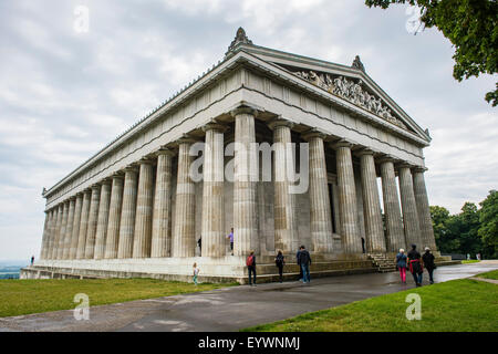 Neo-klassischen Ruhmeshalle Walhalla an der Donau. Bayern, Deutschland, Europa Stockfoto