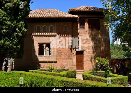 Oratorium des Partal Palastes innerhalb Schlossanlage der Alhambra in Granada, Andalusien, Spanien Stockfoto