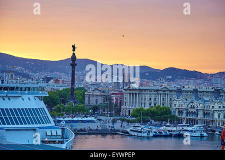 Barcelona Hafen, Barcelona, Katalonien, Spanien, Europa Stockfoto