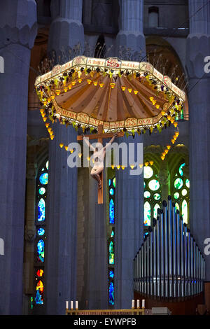 Sagrada Familia, UNESCO-Weltkulturerbe, Barcelona, Katalonien, Spanien, Europa Stockfoto