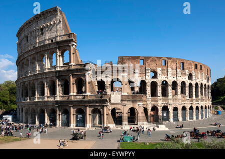 Kolosseum, antiken Forum Romanum, UNESCO-Weltkulturerbe, Rom, Latium, Italien, Europa Stockfoto