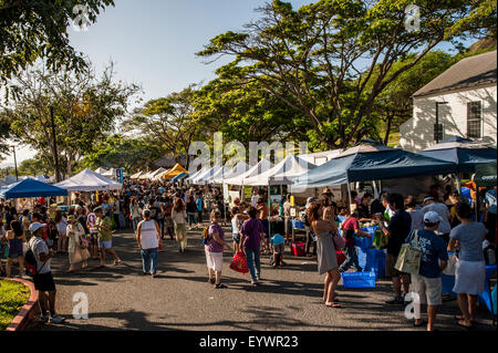 Samstag Bauernmarkt Markt, Honolulu, Oahu, Hawaii, Vereinigte Staaten von Amerika, Nordamerika Stockfoto