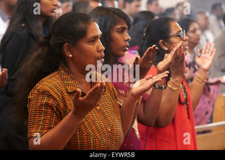 Tamil katholischen Feier, Antony, Frankreich, Europa Stockfoto