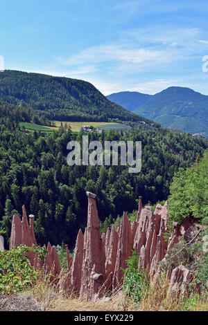 Erde Pyramiden aus ritten-Ritten, Trentino-Alto Adige / Südtirol, Italien Stockfoto