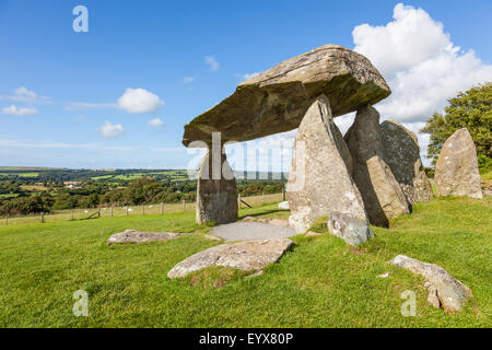 Rhonddatal Ifan Bestattung Kammer, in der Nähe von Newport, Pembrokeshire Stockfoto