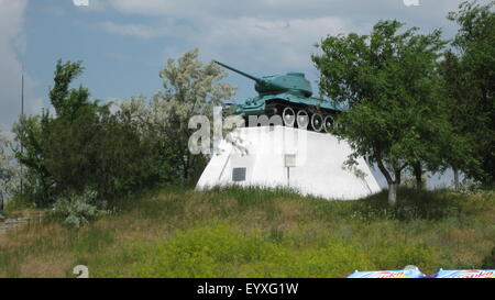 Tank. die Militatank. das militärische Denkmal, den Tank die Kampf besucht Stockfoto