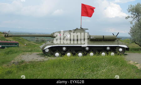 Tank. die Militatank. das militärische Denkmal, den Tank die Kampf besucht Stockfoto