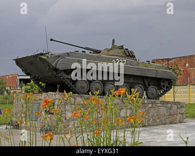 Tank. die Militatank. das militärische Denkmal, den Tank die Kampf besucht Stockfoto