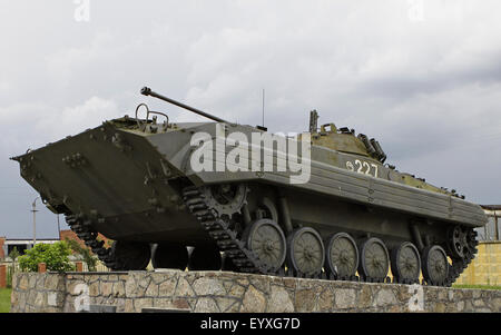 Tank. die Militatank. das militärische Denkmal, den Tank die Kampf besucht Stockfoto